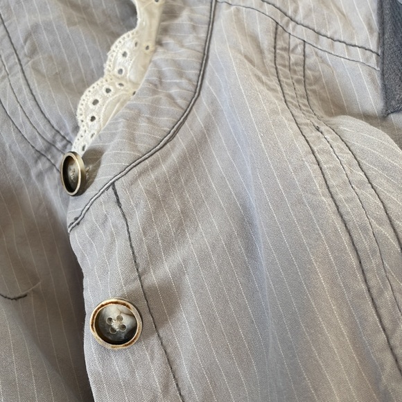 FREE PEOPLE corset lace up tie back military jacket - Picture 12 of 12